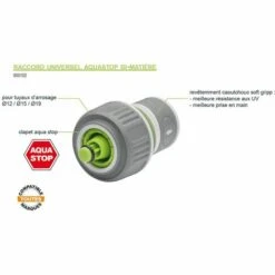 AROZ Raccord Automatique Bi-matière Aquastop Ø12-Ø15mm -Promos Raccord d'arrosage Magasin 11995844 3