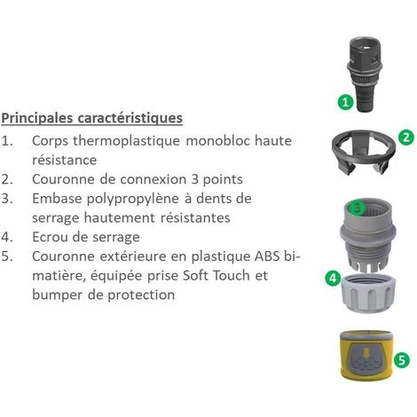 Raccord De Fin De Tuyau - HOZELOCK 2070 0000 - ø 12,5 Et 15 Mm - Garantie 2 Ans - Jaune 5 Raccord De Fin De Tuyau - HOZELOCK 2070 0000 - ø 12,5 Et 15 Mm - Garantie 2 Ans - Jaune – Image 3