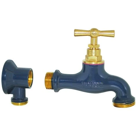 BOUTTé Robinet D'extérieur Et Applique Assortie En Laiton Ardoise - Ardoise 3 BOUTTé Robinet D'extérieur Et Applique Assortie En Laiton Ardoise - Ardoise