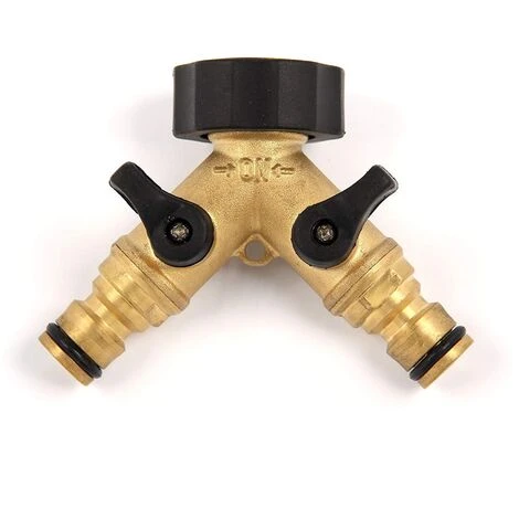 SOLDELA Nez De Robinet - Raccord Répartiteur Avec 2 Sorties Mâles - En Laiton - Jardin Ou Bricolage 3 SOLDELA Nez De Robinet - Raccord Répartiteur Avec 2 Sorties Mâles - En Laiton - Jardin Ou Bricolage