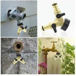 SOLDELA Nez De Robinet - Raccord Répartiteur Avec 2 Sorties Mâles - En Laiton - Jardin Ou Bricolage 11 SOLDELA Nez De Robinet - Raccord Répartiteur Avec 2 Sorties Mâles - En Laiton - Jardin Ou Bricolage -Promos Raccord d'arrosage Magasin 13376992 5