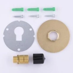 AROZ Platine De Fixation Robinet Exterieur à Visser + Platine Finition Brute -Promos Raccord d'arrosage Magasin 15287796 5