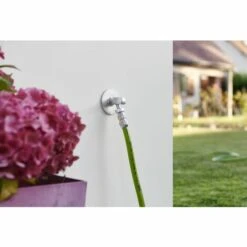 AROZ Platine De Fixation Robinet Exterieur à Visser + Platine Finition Nickelé -Promos Raccord d'arrosage Magasin 15287797 3