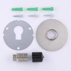 AROZ Platine De Fixation Robinet Exterieur à Visser + Platine Finition Nickelé -Promos Raccord d'arrosage Magasin 15287797 5