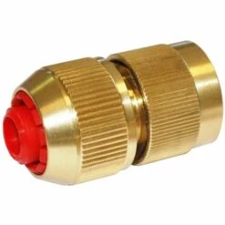 BOUTTé Raccord Automatique 3 Billes Aquastop En Laiton 19mm (Diamètre) Doré - Or