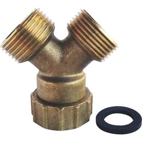 SOMATHERM FOR YOU Raccord De Jonction En Y Pour Tuyau D'alimentation Machine à Laver - 3/4 - BRUT 4 SOMATHERM FOR YOU Raccord De Jonction En Y Pour Tuyau D'alimentation Machine à Laver - 3/4 - BRUT – Image 2