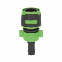 RIBIMEX Raccord Rapide Libre Cannelé Bi-matière Pour Tuyau Diamètre 13 Mm