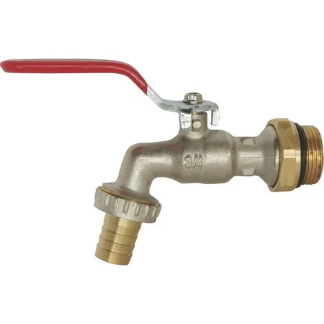 SOMATHERM FOR YOU Robinet De Puisage Orientable à Sphère - Poignée Plate - Mâle 3/4" - Sortie 3/4 - Nickelé 3 SOMATHERM FOR YOU Robinet De Puisage Orientable à Sphère - Poignée Plate - Mâle 3/4" - Sortie 3/4 - Nickelé