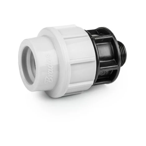 LEM SELECT Raccord à Compression PN16 Pour PE 32 Mm Fileté 3/4" Mâle (Lot De 2) 3 LEM SELECT Raccord à Compression PN16 Pour PE 32 Mm Fileté 3/4" Mâle (Lot De 2)