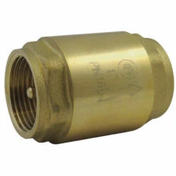 MULTITANKS Clapet Anti Retour à Ressort Avec Obturateur Laiton, Modèle Compact - Ø 1/2'' X Lg : 48mm X Ø Ext : 30mm