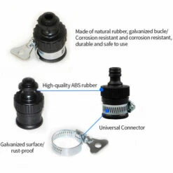 ASUPERMALL Universal Tap Connecteur Adaptateur Robinet Adaptateur Rapide Joint Multifonction Durable Tuyau D'Eau Tuyau Robinet Connecteur -Promos Raccord d'arrosage Magasin 23912676 3
