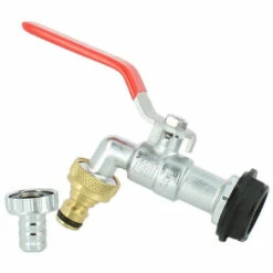 MULTICUVES Robinet Laiton Chromé 15 Mm + Nez 20X27 Pour Récupérateur Eau -Promos Raccord d'arrosage Magasin 24499241 4