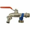 BRADAS Double Sortie Duo Jardin Extérieur Robinet Vanne Robinet 1/2 "x 3/4" X 3/4 "BSP Correspond Hozelock -Promos Raccord d'arrosage Magasin 25158836 1