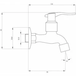 DEANTE Chromé Coldwater Jardin Robinet Extérieur 1/2" Avec Aérateur Et L'adaptateur 8 DEANTE Chromé Coldwater Jardin Robinet Extérieur 1/2" Avec Aérateur Et L'adaptateur -Promos Raccord d'arrosage Magasin 26693449 3