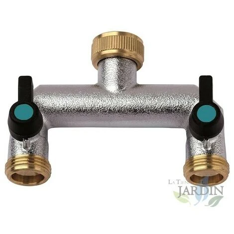 SUINGA Robinet Double Femelle 3/4" 2 Sorties Mâle 3/4" Pour Arrosage 3 SUINGA Robinet Double Femelle 3/4" 2 Sorties Mâle 3/4" Pour Arrosage