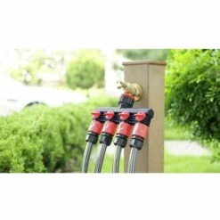 TOOLCRAFT 2302371 Plastique Distributeur Deau 4 Voies 26,44 Mm (3/4) (filet Ext.), 33,25 Mm (1) (filet Ext.) Avec Systè -Promos Raccord d'arrosage Magasin 31447357 3