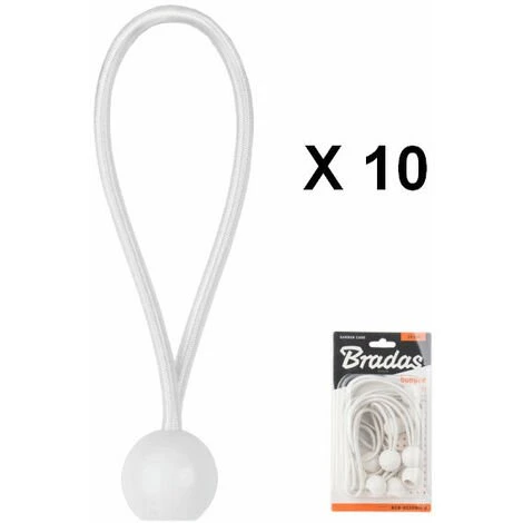 LEM SELECT Tendeur A Boule Blanc 15cm Pour Bâche Et Toile (blister De 10pieces) 3 LEM SELECT Tendeur A Boule Blanc 15cm Pour Bâche Et Toile (blister De 10pieces)