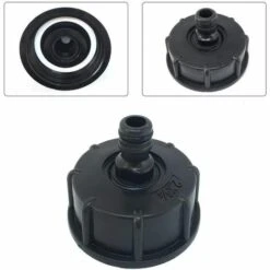LITZEE 1 Pc Raccord/Bouchon Mamelon Raccord Rapide Et Joints,pour Cuve 1000 Litres IBC,S60x6 10 LITZEE 1 Pc Raccord/Bouchon Mamelon Raccord Rapide Et Joints,pour Cuve 1000 Litres IBC,S60x6 -Promos Raccord d'arrosage Magasin 33252708 4