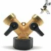 BETTERLIFE Raccord En Y, Raccord De Tuyau, Robinet Double Machine A Lave, 2-Voies Y-Distributeur, 3/4 Pouces Pour Connexion De 2 Appareils, Pour Robinet Jardin, Pour D'adaptateur De Cuve 2 BETTERLIFE Raccord En Y, Raccord De Tuyau, Robinet Double Machine A Lave, 2-Voies Y-Distributeur, 3/4 Pouces Pour Connexion De 2 Appareils, Pour Robinet Jardin, Pour D'adaptateur De Cuve -Promos Raccord d'arrosage Magasin 33597688 1