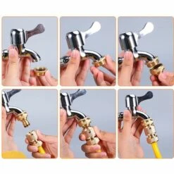 BETTERLIFE ADF20 Nez De Robinet Automatique Laiton Femelle1", Or -Promos Raccord d'arrosage Magasin 35120510 3