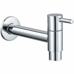 BETTERLIFE Robinet Mural En Laiton Pour Eau Froide, Lavabo, Serpillière, Robinets De Machine à Laver, Robinets De Jardin, Finition Chromée