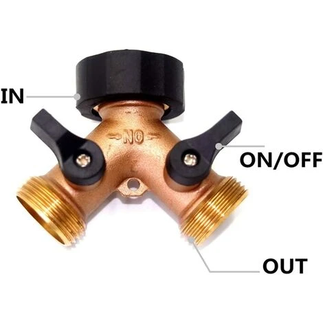 AIDUCHO Répartiteur Séparateur De Tuyau 2 Sorties, Distributeur Raccord D'arrosage Connecteur Prolongateur Adaptateur à Robinet Nez De Robinet Y Sélecteur Pour Jardin Serre Potager Pelouse #2 5 AIDUCHO Répartiteur Séparateur De Tuyau 2 Sorties, Distributeur Raccord D'arrosage Connecteur Prolongateur Adaptateur à Robinet Nez De Robinet Y Sélecteur Pour Jardin Serre Potager Pelouse #2 – Image 3