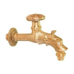 ECOLANDS Robinet Antique Pour Fontaine, Laiton Poli, 1/2''