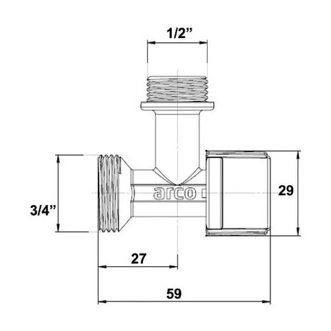 ECOLANDS Robinet 1/4 De Tour, 1/2'' 4 ECOLANDS Robinet 1/4 De Tour, 1/2'' – Image 2
