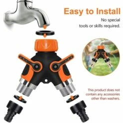 HIASDFLS Inverseur De Tuyau D'Arrosage Arrosage De Jardin Extérieur Inverseur De Robinet À Deux Voies -Promos Raccord d'arrosage Magasin 42477566 3