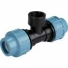 RAIN IRRIGATION Té De Dérivation Pour Tuyau Polyéthylène 20mm égal Et Femelle 15x21 Mm -Promos Raccord d'arrosage Magasin 45843584 1