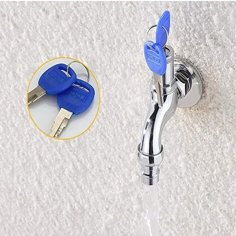 Robinet Robinet Antivol Pour Extérieur Fontainebleau , Robinet En Laiton Antivol, Robinet Extérieur Verrouillable, Pour Machine à Laver Dans Le Jardin Argent 7 Robinet Robinet Antivol Pour Extérieur Fontainebleau , Robinet En Laiton Antivol, Robinet Extérieur Verrouillable, Pour Machine à Laver Dans Le Jardin Argent – Image 5