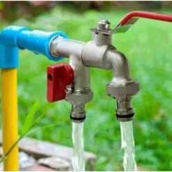 ELLE Robinet Double De Jardin, Robinet En Laiton, Robinet Double BSP 3/4 Pouces De Haute Qualité 10 ELLE Robinet Double De Jardin, Robinet En Laiton, Robinet Double BSP 3/4 Pouces De Haute Qualité -Promos Raccord d'arrosage Magasin 48537314 4