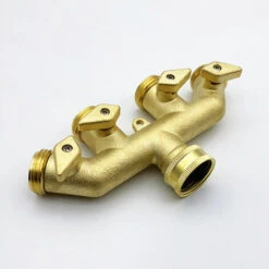 ELLE Distributeur De Tuyau (4 Voies), Adaptateur De Tuyau D'Arrosage En Laiton Adaptateur Diviseur à Quatre Voies Robinet à Tournant Sphérique Connecteur De Robinet -Promos Raccord d'arrosage Magasin 48539546 3