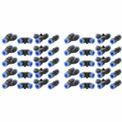 VERSAILLESFR 40pcs 4 Formes 1/4" Raccords Rapides Pneumatiques, Raccord Rapide Rattrapez Pour Raccorder Le Raccord De Tuyau D'eau, Versailles