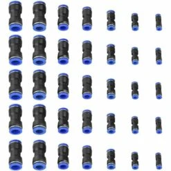 VERSAILLESFR 35pcs Connecteur Droit Pneumatique Raccords Rapides De Tube OD 4/6/8/10/12/14 / 16mm Connecter Raccord De Tube, Versailles