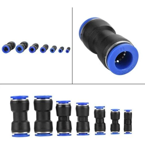 VERSAILLESFR 35pcs Connecteur Droit Pneumatique Raccords Rapides De Tube OD 4/6/8/10/12/14 / 16mm Connecter Raccord De Tube, Versailles 4 VERSAILLESFR 35pcs Connecteur Droit Pneumatique Raccords Rapides De Tube OD 4/6/8/10/12/14 / 16mm Connecter Raccord De Tube, Versailles – Image 2