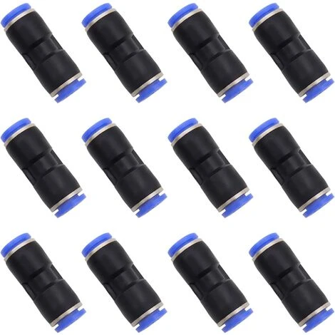 Connecteur Droit Pneumatique En Plastique Et Cuivre Raccord Rapide Air Push Connecteur à Poussoir Droit Raccords Connecter Rapides De Tuyau Pour Tube De Diamètre De 8mm,Irisfr,12Pcs 3 Connecteur Droit Pneumatique En Plastique Et Cuivre Raccord Rapide Air Push Connecteur à Poussoir Droit Raccords Connecter Rapides De Tuyau Pour Tube De Diamètre De 8mm,Irisfr,12Pcs
