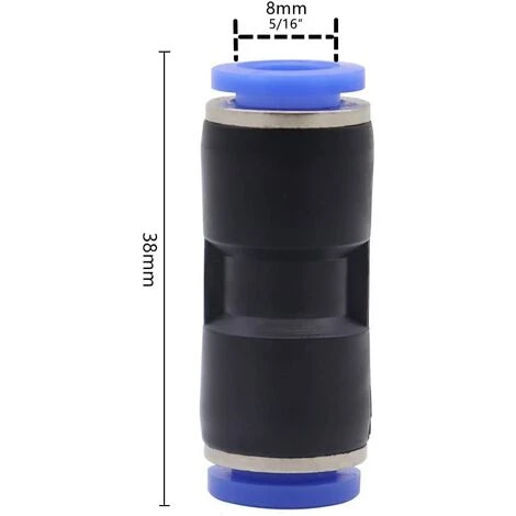 Connecteur Droit Pneumatique En Plastique Et Cuivre Raccord Rapide Air Push Connecteur à Poussoir Droit Raccords Connecter Rapides De Tuyau Pour Tube De Diamètre De 8mm,Irisfr,12Pcs 4 Connecteur Droit Pneumatique En Plastique Et Cuivre Raccord Rapide Air Push Connecteur à Poussoir Droit Raccords Connecter Rapides De Tuyau Pour Tube De Diamètre De 8mm,Irisfr,12Pcs – Image 2