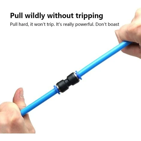 Connecteur Droit Pneumatique En Plastique Et Cuivre Raccord Rapide Air Push Connecteur à Poussoir Droit Raccords Connecter Rapides De Tuyau Pour Tube De Diamètre De 8mm,Irisfr,12Pcs 5 Connecteur Droit Pneumatique En Plastique Et Cuivre Raccord Rapide Air Push Connecteur à Poussoir Droit Raccords Connecter Rapides De Tuyau Pour Tube De Diamètre De 8mm,Irisfr,12Pcs – Image 3