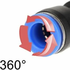 Pneumatique Raccords De Tuyau Raccord, Fixations Pneumatique Push Dans, Tuyau D'air Pneumatique Raccord, 1/4 Inch (6mm),Irisfr,8Pcs 9 Pneumatique Raccords De Tuyau Raccord, Fixations Pneumatique Push Dans, Tuyau D'air Pneumatique Raccord, 1/4 Inch (6mm),Irisfr,8Pcs -Promos Raccord d'arrosage Magasin 50942740 3