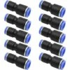 Connecteurs Pneumatiques Long En Laiton Et Plastique Raccords Rapides Pneumatiques Droits Pour Tube De Diamètre De 6mm Et 8mm,Irisfr,10 Pièces -Promos Raccord d'arrosage Magasin 50943442 1