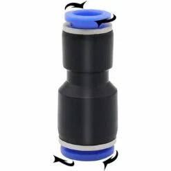 Connecteurs Pneumatiques Long En Laiton Et Plastique Raccords Rapides Pneumatiques Droits Pour Tube De Diamètre De 6mm Et 8mm,Irisfr,10 Pièces -Promos Raccord d'arrosage Magasin 50943442 2