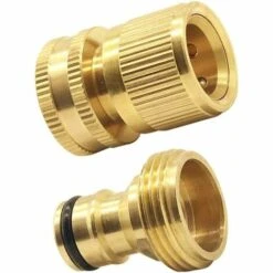 Tuyau De Jardin Extensible Mâle Et Femelle Adaptateurs Connecteurs Déconnexion Rapide Tuyau Raccords Mâle Et Femelle Pour Eau 3/4 Pouce GHT Robinet Et Spray，Fontainebleau