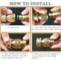 Tuyau De Jardin Extensible Mâle Et Femelle Adaptateurs Connecteurs Déconnexion Rapide Tuyau Raccords Mâle Et Femelle Pour Eau 3/4 Pouce GHT Robinet Et Spray,Fontainebleau 10 Tuyau De Jardin Extensible Mâle Et Femelle Adaptateurs Connecteurs Déconnexion Rapide Tuyau Raccords Mâle Et Femelle Pour Eau 3/4 Pouce GHT Robinet Et Spray,Fontainebleau -Promos Raccord d'arrosage Magasin 52487264 4