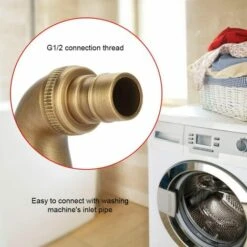 Robinet En Laiton Antique, Jardin Décoratif Garden Mélangeur D'extérieur Machine à Laver Vintage Européen Vintage Unique Montage Mural，Fontainebleau -Promos Raccord d'arrosage Magasin 52530822 3