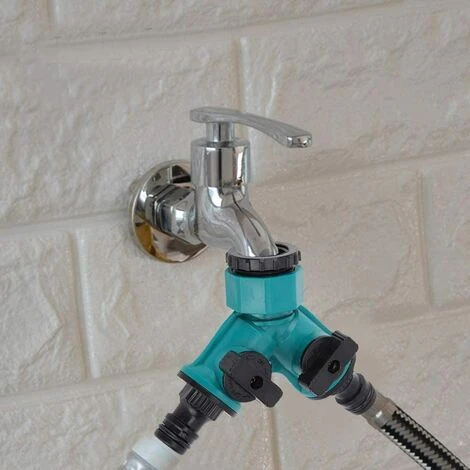 2 Voies Pour Tuyaux D'Arrosage Tuyau D'Arrosage Quick Connector Distributeur Régulation D'Eau 2 Voies Vanne D'Arrêt Separateur Tuyau D'Arrosage 2 Voies Pour Robinet 3/4 Pouce Connecteur,Fontainebleau 5 2 Voies Pour Tuyaux D'Arrosage Tuyau D'Arrosage Quick Connector Distributeur Régulation D'Eau 2 Voies Vanne D'Arrêt Separateur Tuyau D'Arrosage 2 Voies Pour Robinet 3/4 Pouce Connecteur,Fontainebleau – Image 3