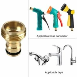 TINOR Tuyau Jardin Connecteur Rapide En Laiton Tuyau Rapide Extrémité Connecteur Jardin Tuyau Buse Connect Kit, Déconnexion Rapide Tuyau Raccords Mâle Et Femelle 10 TINOR Tuyau Jardin Connecteur Rapide En Laiton Tuyau Rapide Extrémité Connecteur Jardin Tuyau Buse Connect Kit, Déconnexion Rapide Tuyau Raccords Mâle Et Femelle -Promos Raccord d'arrosage Magasin 52692134 4