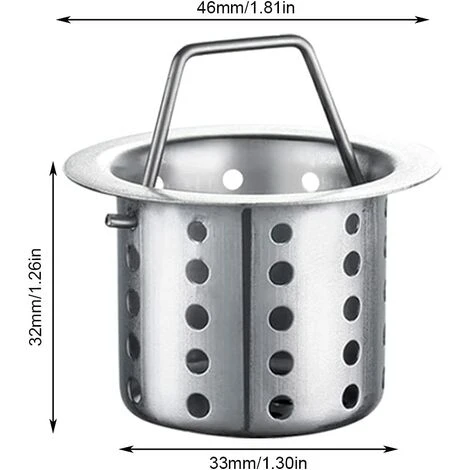 Filtres Évier Cuisine, 2 Pièces Crépines D'Évier De Cuisine, Crépine De Vidange De Cuisine, Filtre De Crépine D'évier, Crépine De Vidange, Pour Évier De Bain Lavabo, Baignoires Bouchon GrooFoo 4 Filtres Évier Cuisine, 2 Pièces Crépines D'Évier De Cuisine, Crépine De Vidange De Cuisine, Filtre De Crépine D'évier, Crépine De Vidange, Pour Évier De Bain Lavabo, Baignoires Bouchon GrooFoo – Image 2