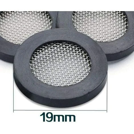 20Pcs Joint En Caoutchouc Avec 304 En Acier Inoxydable Net Pomme De Douche Filtre Plomberie Tuyau Joint De Robinet Pièce De Rechange Rondelle Évier Crépine Outil 4 Point (Noir) GrooFoo 4 20Pcs Joint En Caoutchouc Avec 304 En Acier Inoxydable Net Pomme De Douche Filtre Plomberie Tuyau Joint De Robinet Pièce De Rechange Rondelle Évier Crépine Outil 4 Point (Noir) GrooFoo – Image 3