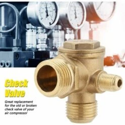 Fei Yu Clapet Anti-Retour De Compresseur D'Air à 90 Degrés Filetage Mâle En Laiton De Pression Normale Accessoires De Clapet 20 * 19 * 10mm 9 Fei Yu Clapet Anti-Retour De Compresseur D'Air à 90 Degrés Filetage Mâle En Laiton De Pression Normale Accessoires De Clapet 20 * 19 * 10mm -Promos Raccord d'arrosage Magasin 53998540 3